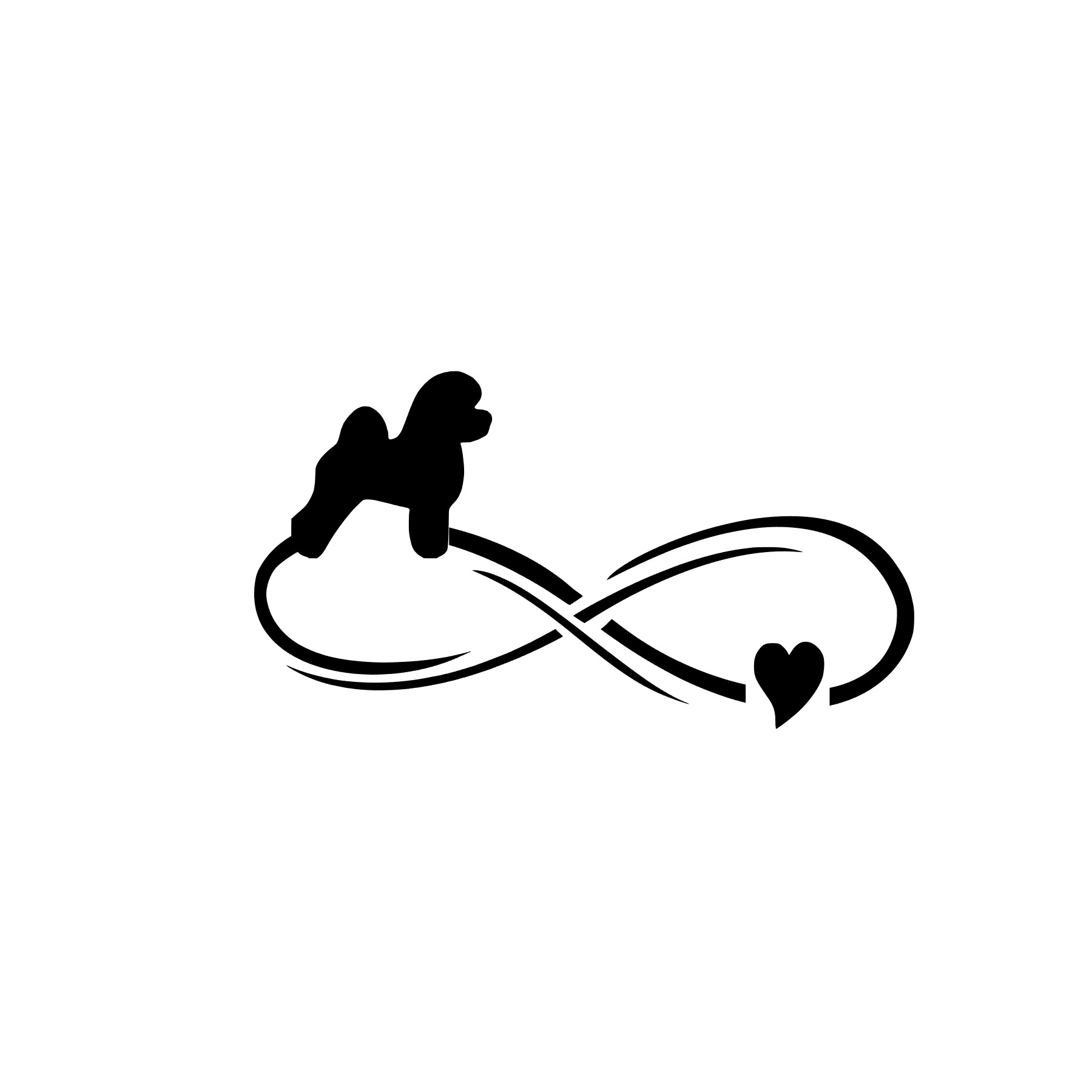 Infinnity Bichon Frisee Sticker