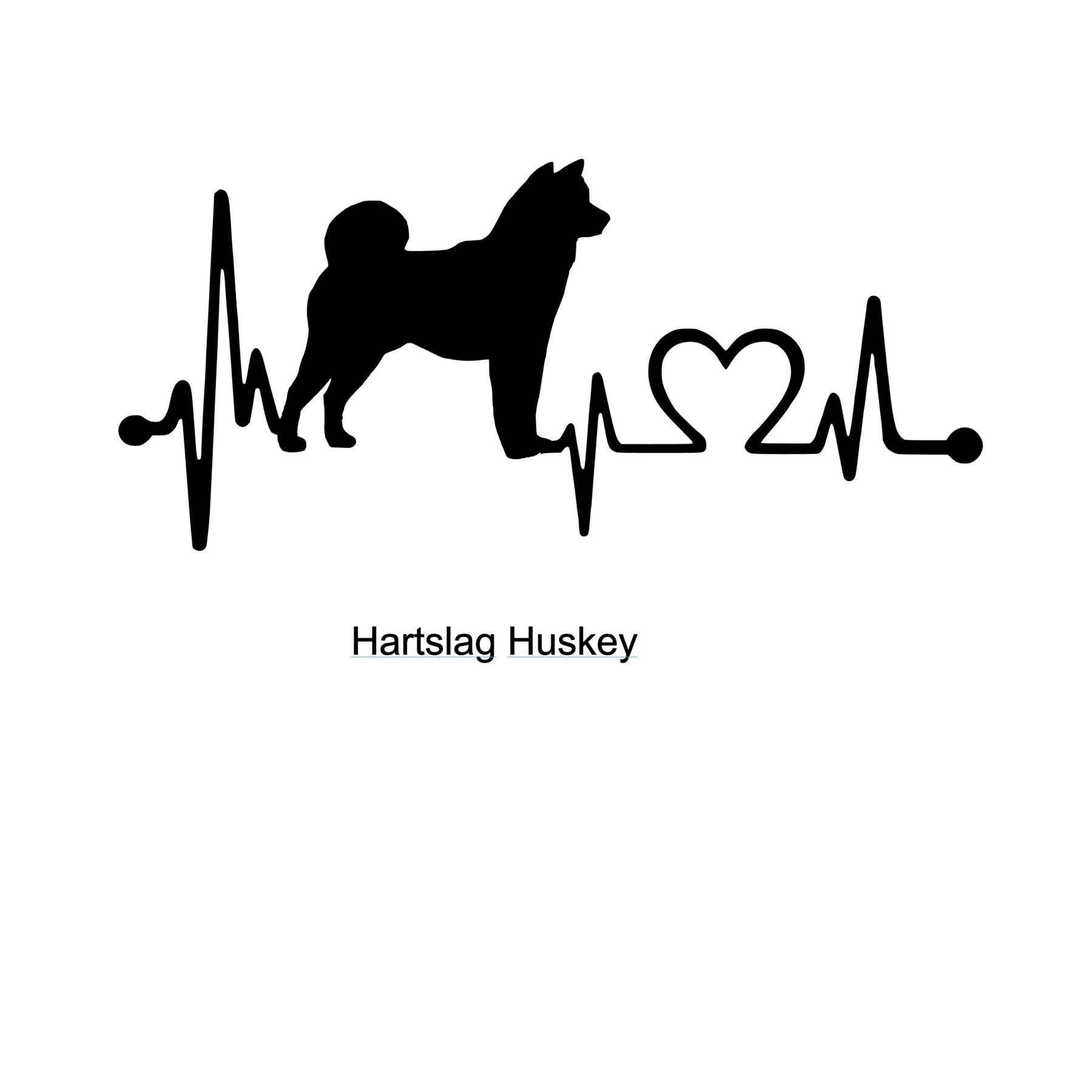 Huskey Hart Sticker