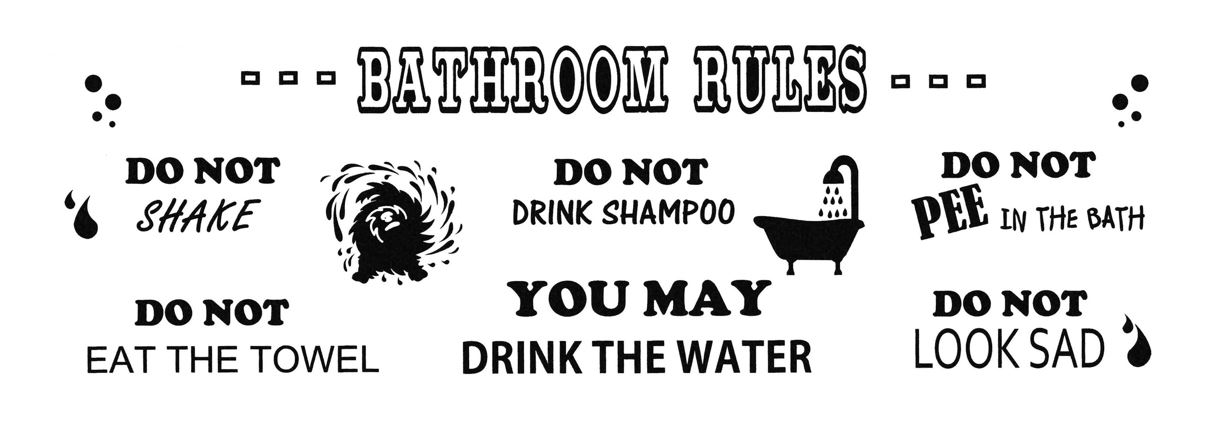 Bathroom rules