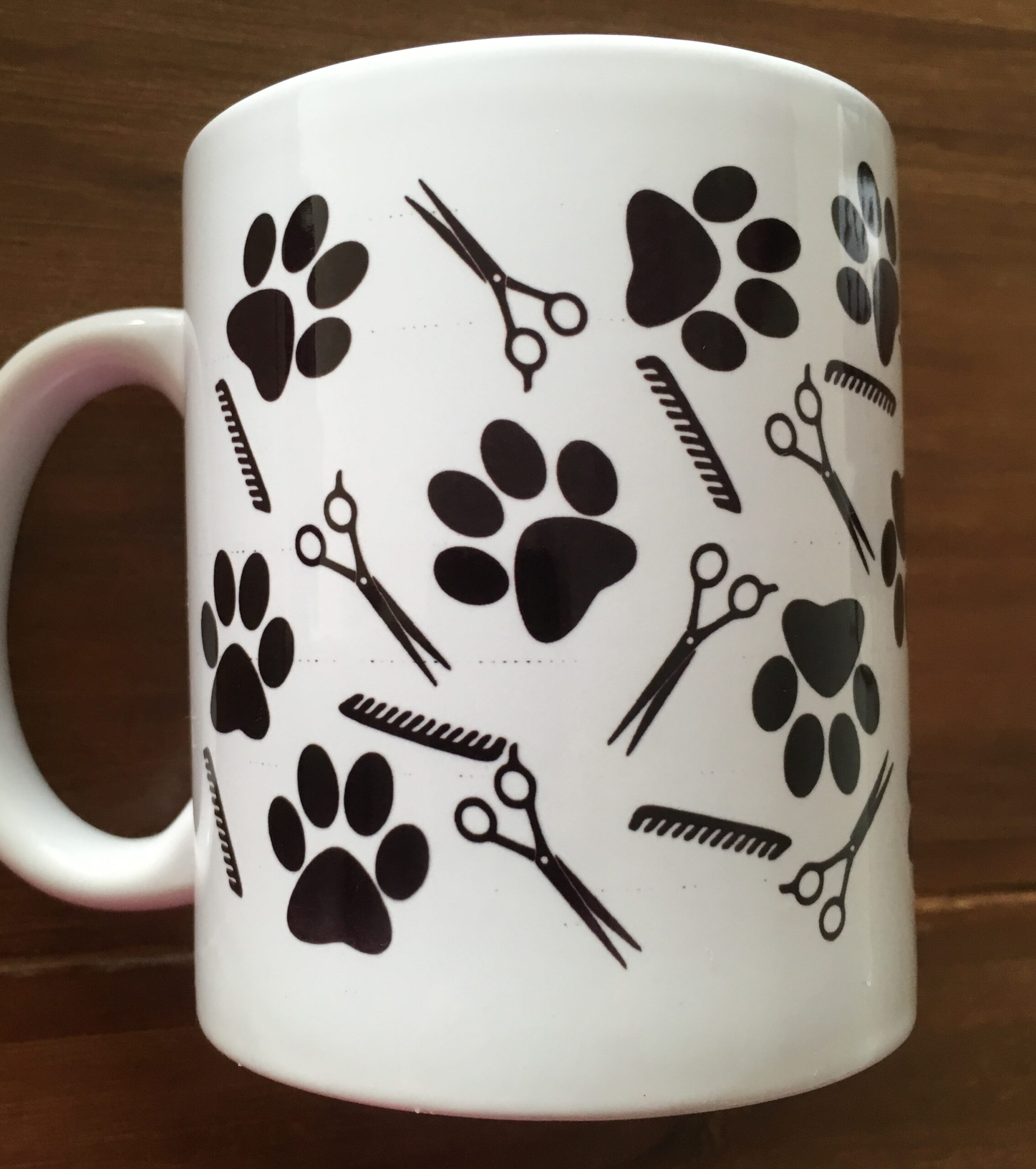 Groomers mug paw sheer comb